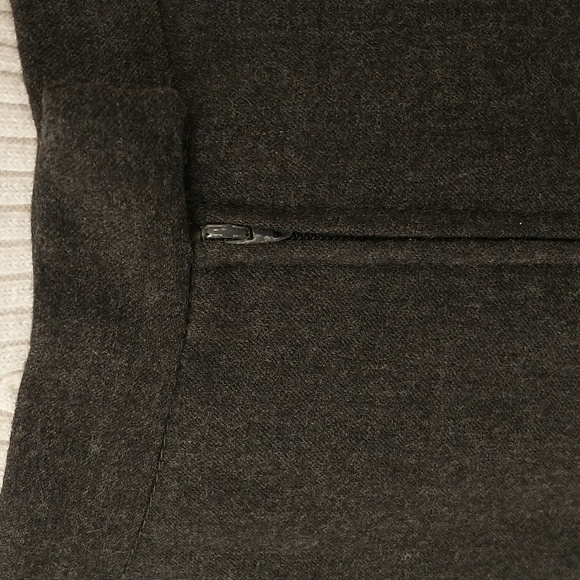 Vintage Wool Skirt Charcoal Gray Long Midi Short Maxi Gored 10 12 SeeMeasurement - Picture 3 of 8